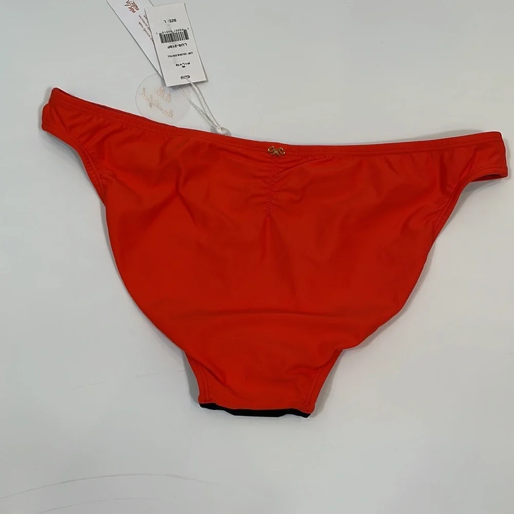 PILYQ Bikini Bottom Size L NWT Color Block Full Bottom